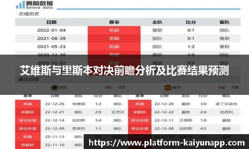 艾维斯与里斯本对决前瞻分析及比赛结果预测